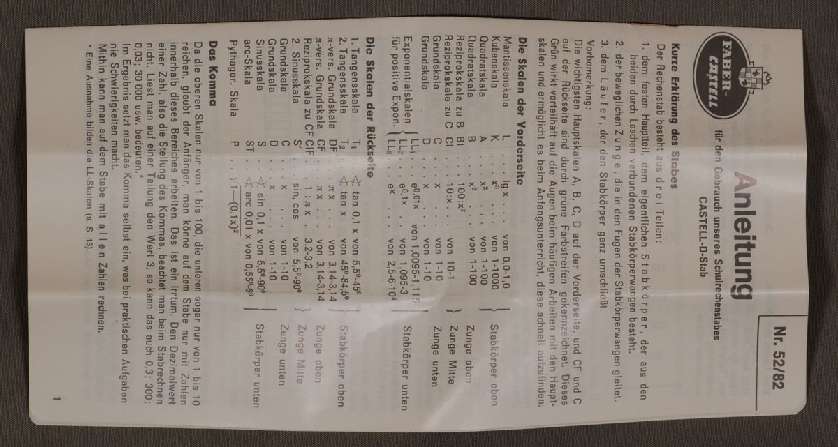 ManualImage for Faber-Castell D-Stab 52/82 #313